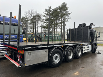 Sal/ Açık kasa kamyon, Vinçli kamyon Volvo FMX 460 8x4 TRIDEM + KRAN HIAB X-HIDUO 228 E-5 + ROTATOR - PLATFORM 7m15 - *222.000km* - TIRES 90% - BELGISCHE BRIEF: fotoğraf 5