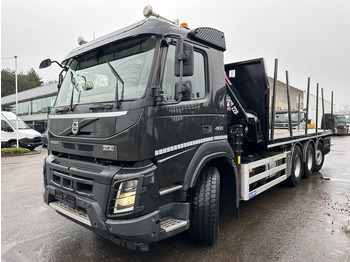 Sal/ Açık kasa kamyon, Vinçli kamyon Volvo FMX 460 8x4 TRIDEM + KRAN HIAB X-HIDUO 228 E-5 + ROTATOR - PLATFORM 7m15 - *222.000km* - TIRES 90% - BELGISCHE BRIEF: fotoğraf 3