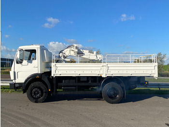 Kamyon, Vinçli kamyon MERCEDESBENZ 1017 4X4 ex  reconditioned white with crane: fotoğraf 4