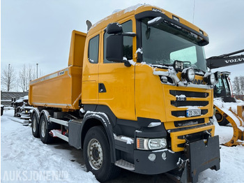 Damperli kamyon 2014 Scania R 560 6X4 - BRØYTERIGGERT TIPPBIL MED UNDERLIGGET SKJÆR - 527294 Km. - Euroklasse 5T: fotoğraf 3