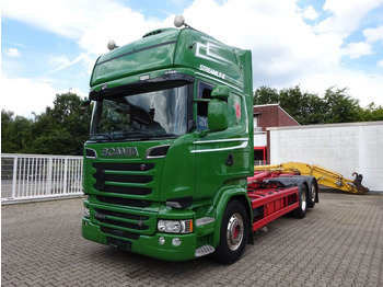 Kancalı yükleyici kamyon Scania R580 V8 MEILLER  Neu Zustand: fotoğraf 2