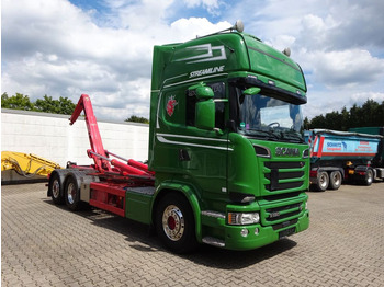 Kancalı yükleyici kamyon Scania R580 V8 MEILLER  Neu Zustand: fotoğraf 3