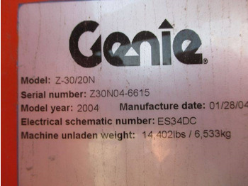 Eklemli platform Genie Z 30/20 N: fotoğraf 5