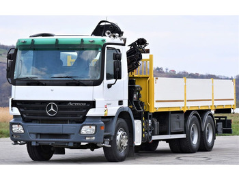 Vinçli kamyon, Sal/ Açık kasa kamyon Mercedes-Benz ACTROS 2632 * HIAB 144B-3HIDUO+FUNK / 6x4: fotoğraf 4