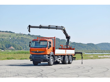 Vinçli kamyon, Sal/ Açık kasa kamyon Renault KERAX 380 * HIAB 144 B-3 HIDUO*FUNK *6x4: fotoğraf 2