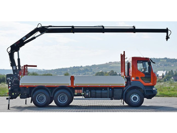 Vinçli kamyon, Sal/ Açık kasa kamyon Renault KERAX 380 * HIAB 144 B-3 HIDUO*FUNK *6x4: fotoğraf 5