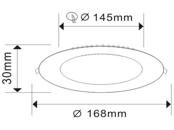 İnşaat ekipmanı Unused 40 x LED Panel Recessed 12W - LED SMD - Round - 3000K (daylight) - 960 Lumens - AC220-240V - IP20 - Lifetime: 30,000 hours - Driver included - Dimensions: 170mm x 20mm - Mounting diameterR : 14: fotoğraf 5