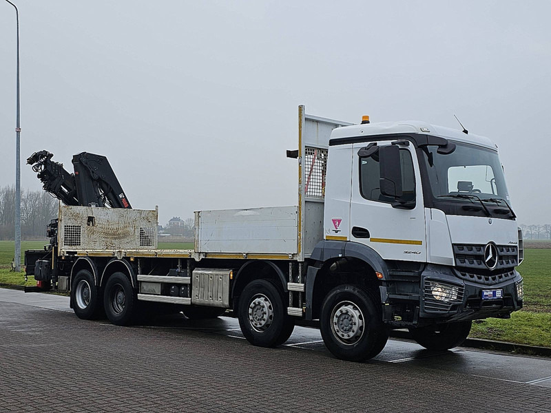 Sal/ Açık kasa kamyon, Vinçli kamyon Mercedes-Benz AROCS 3240 HIAB 232ES5: fotoğraf 6