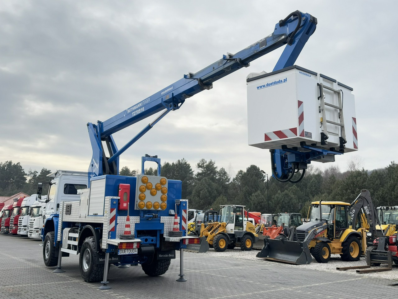 Araç üzerine platform Mercedes AXOR 1829 4x4 Zwyżka RUTHMANN STEIGER T270S16 Podnośnik Koszowy: fotoğraf 25