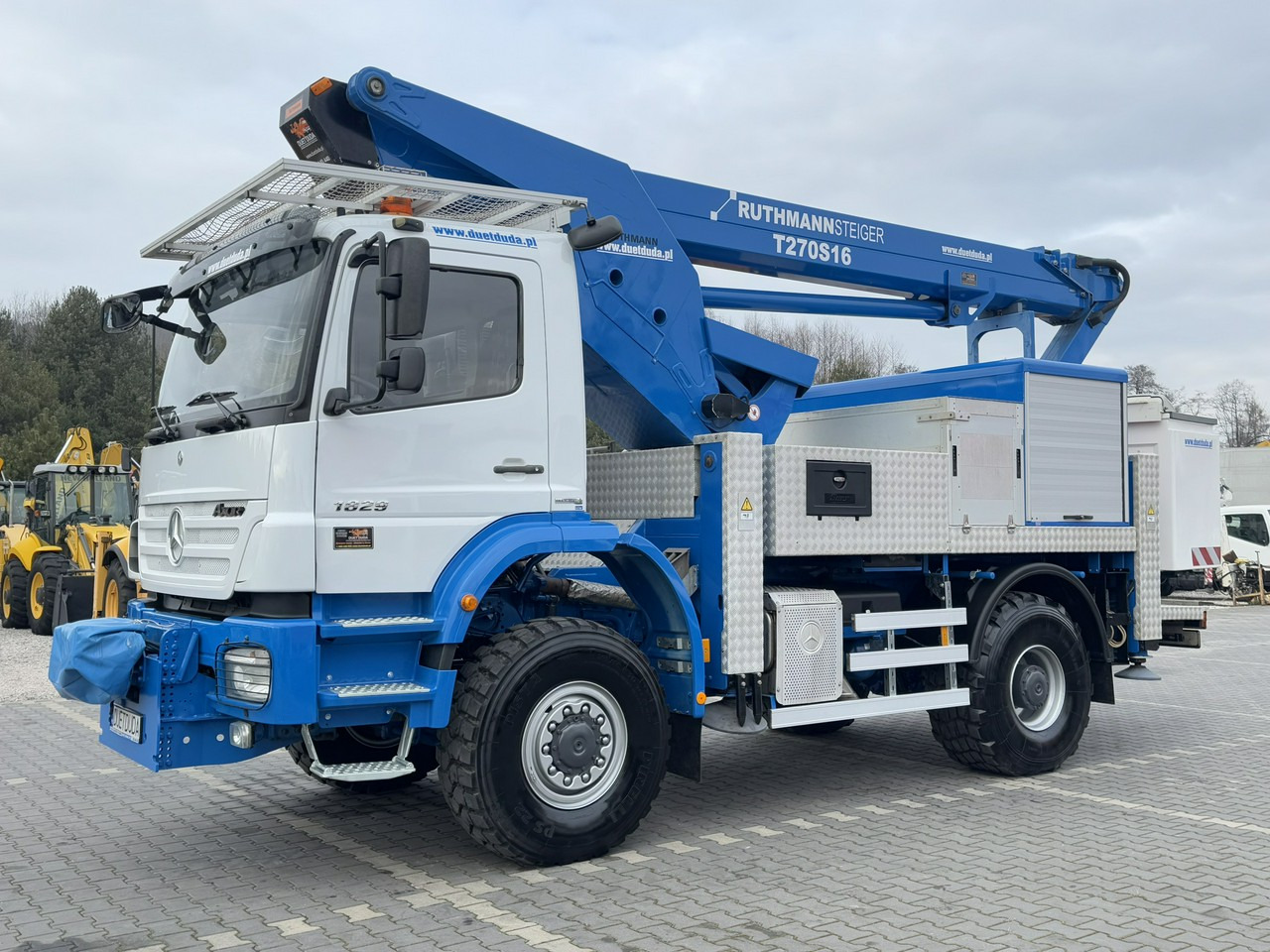 Araç üzerine platform Mercedes AXOR 1829 4x4 Zwyżka RUTHMANN STEIGER T270S16 Podnośnik Koszowy: fotoğraf 6