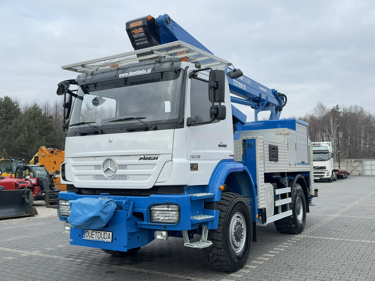 Araç üzerine platform Mercedes AXOR 1829 4x4 Zwyżka RUTHMANN STEIGER T270S16 Podnośnik Koszowy: fotoğraf 18