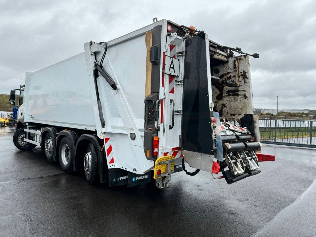 Yeni Çöp kamyonu Mercedes-Benz Arocs 3243 8x2 Faun Variopress II 528 V19 Mercedes-Benz Arocs 3243 8x2 Faun Variopress II 528 V19: fotoğraf 8