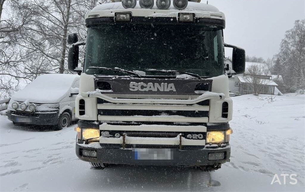 Kancalı yükleyici kamyon Scania R124GB with plow mount and underbite: fotoğraf 7