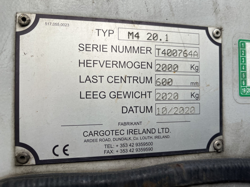 Dizel forklift Moffett M4 20.1 / 547 Hours / 2020 / Schaarlift / Kooiaap / Meeneem heftruck: fotoğraf 7