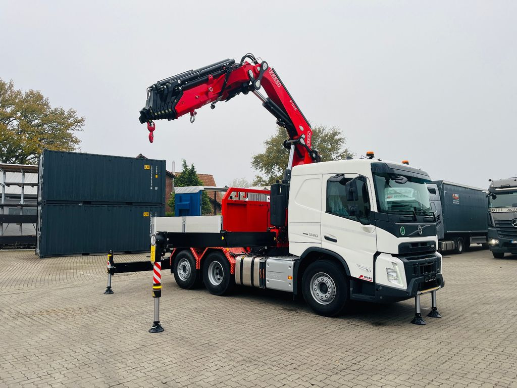 Yeni Vinçli kamyon, Sal/ Açık kasa kamyon Volvo FMX 540 6x2 mit F545RA.2.28: fotoğraf 13