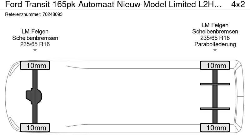 Yeni Panelvan Ford Transit 165pk Automaat Nieuw Model Limited L2H2 CarPlay Xenon Camera 10m3 Airco Cruise control: fotoğraf 18