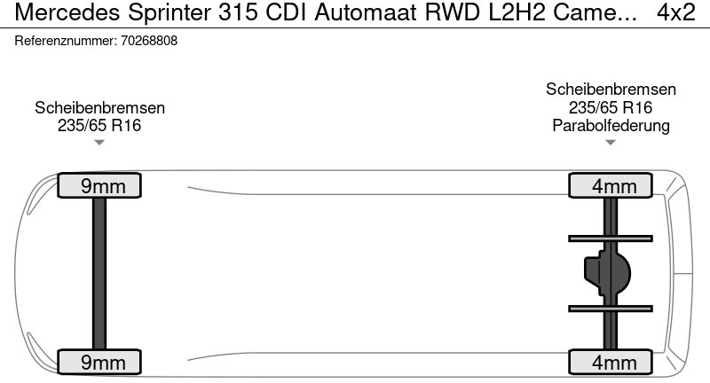 Mercedes-Benz Sprinter 315 CDI Automaat RWD L2H2 Camera Airco Carplay Parkeersensoren L2 10m3 Airco finansal kiralama Mercedes-Benz Sprinter 315 CDI Automaat RWD L2H2 Camera Airco Carplay Parkeersensoren L2 10m3 Airco: fotoğraf 20