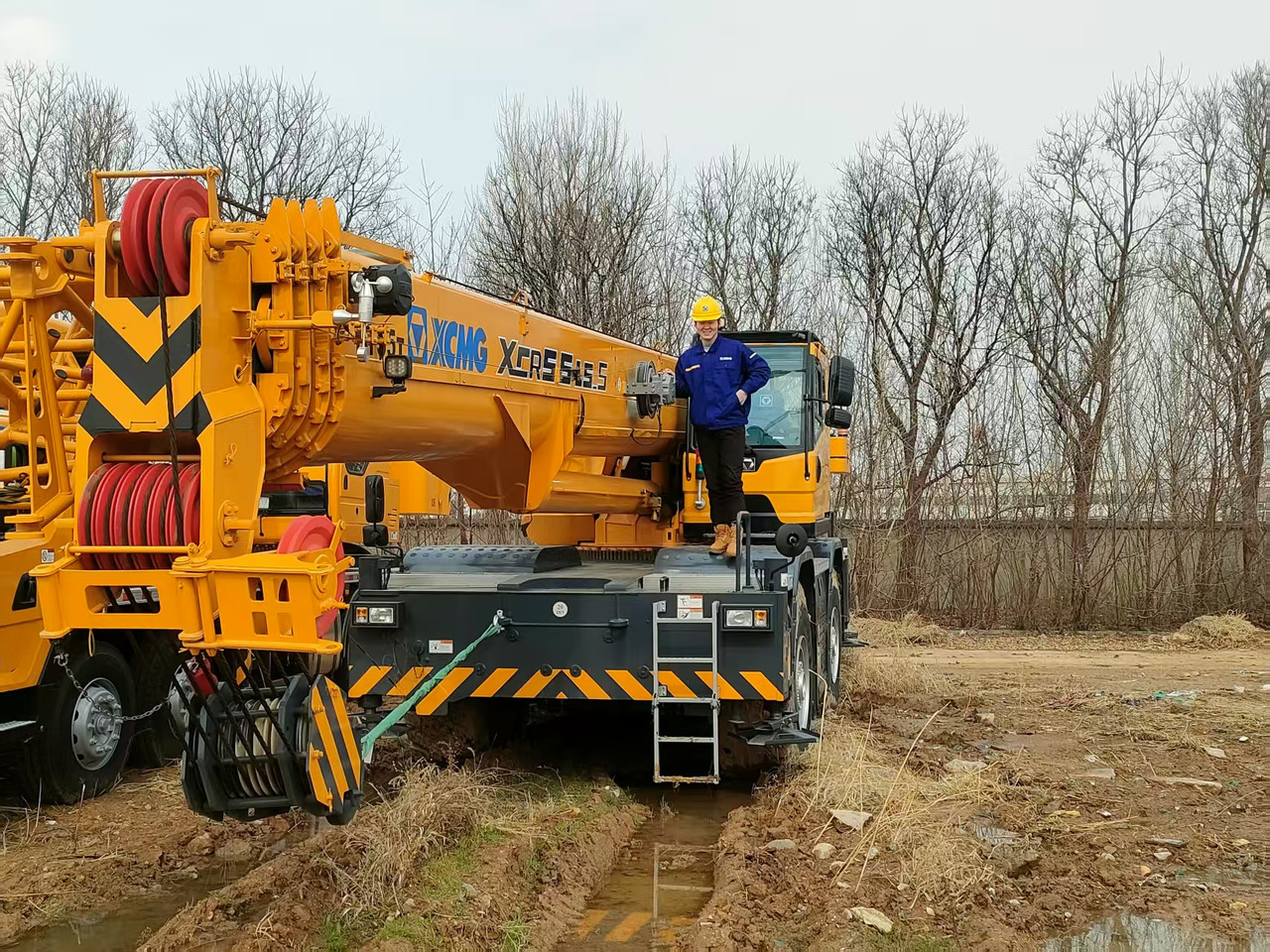 Arazi tipi vinç XCMG Popular Used Rough Terrain Crane XCR55L5_S 55T Hydrauli Crane Low Price: fotoğraf 6