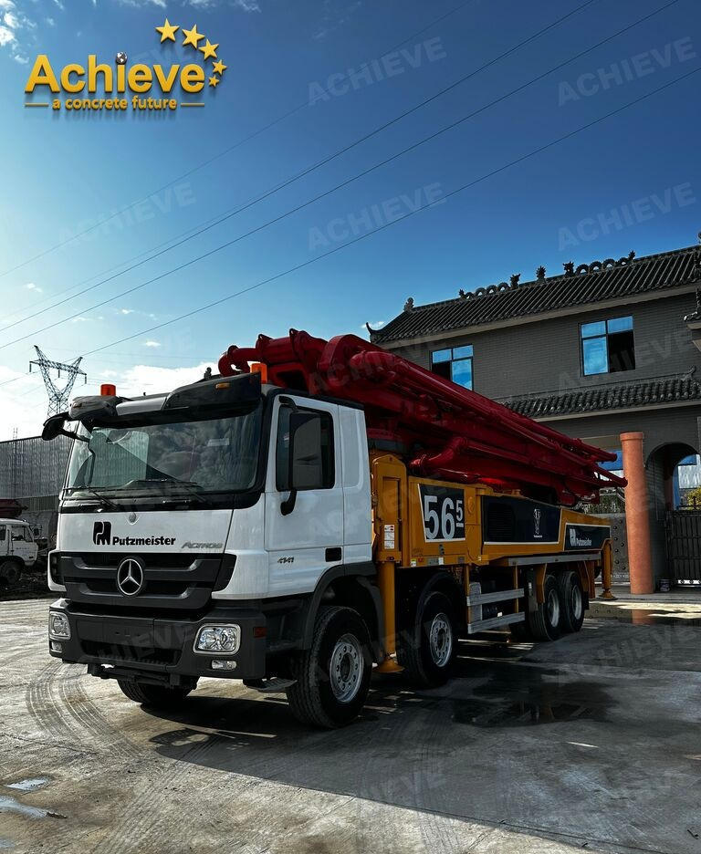 Mobil beton pompası Putzmeister Putzmeister  M56-4RZ Actros 4141Mercedes-Benz Concrete pump truck 【ACHIEVE】TOP CONDITION!!!: fotoğraf 24