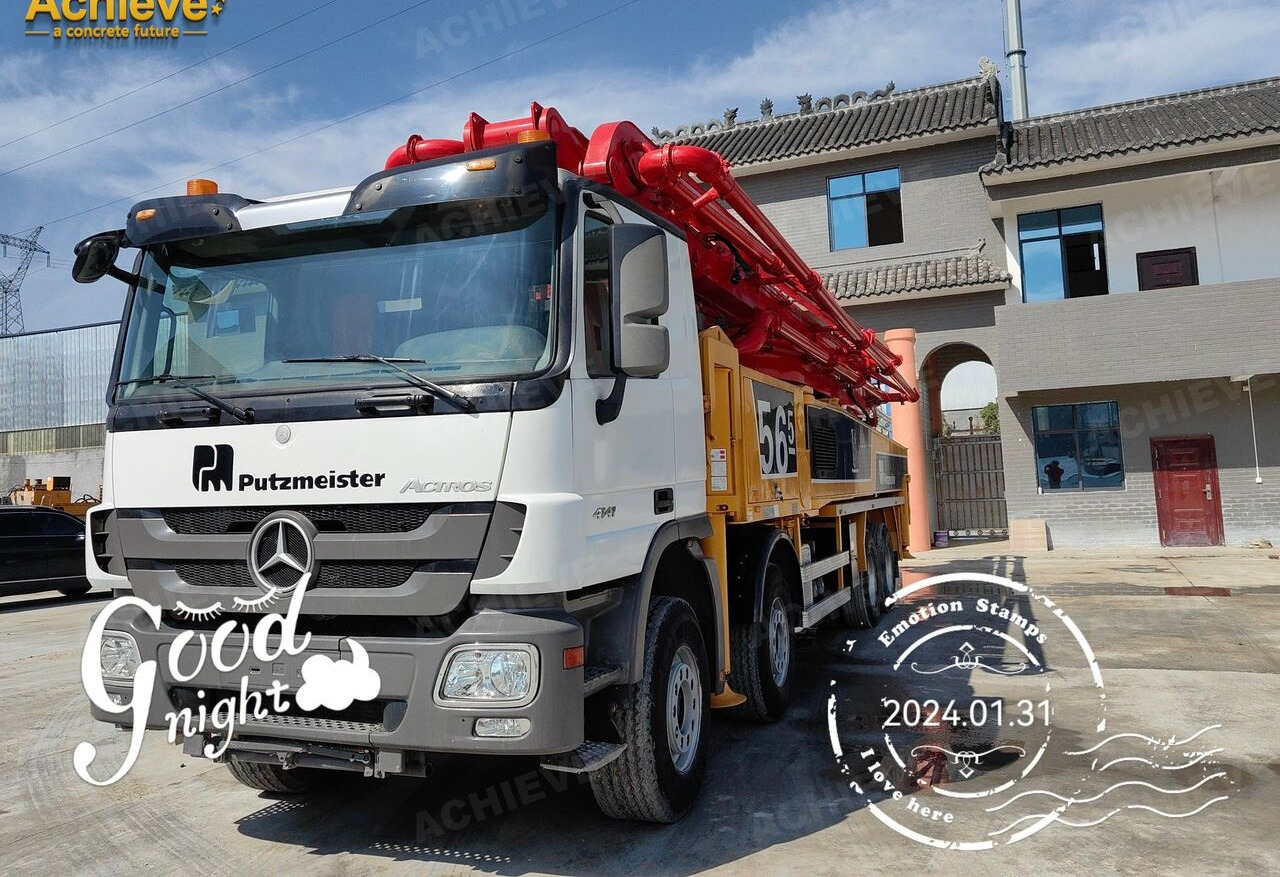 Mobil beton pompası Putzmeister Putzmeister  M56-4RZ Actros 4141Mercedes-Benz Concrete pump truck 【ACHIEVE】TOP CONDITION!!!: fotoğraf 14