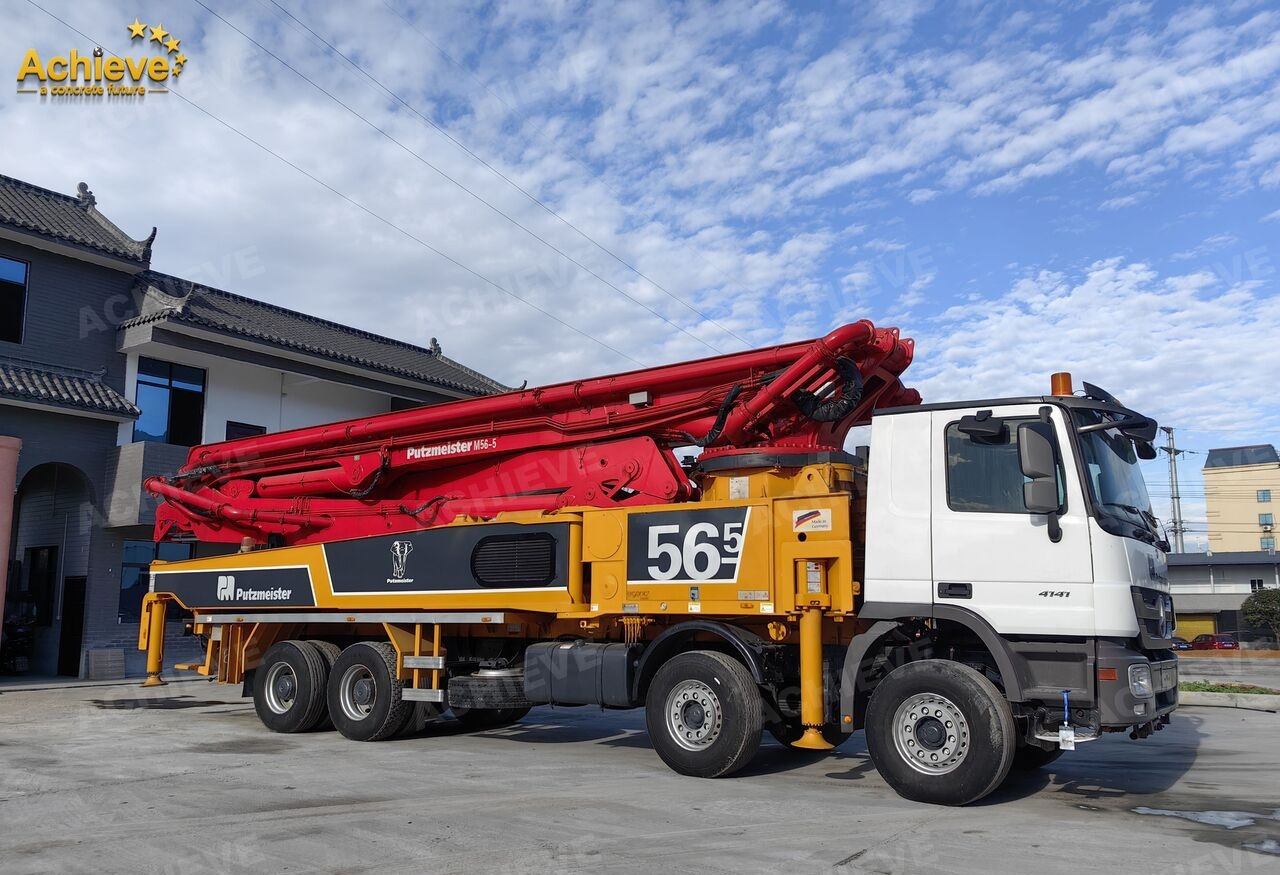 Mobil beton pompası Putzmeister Putzmeister  M56-4RZ Actros 4141Mercedes-Benz Concrete pump truck 【ACHIEVE】TOP CONDITION!!!: fotoğraf 6