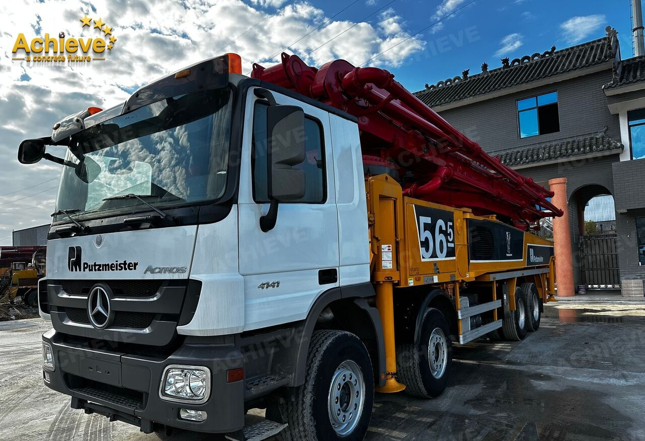 Mobil beton pompası Putzmeister Putzmeister  M56-4RZ Actros 4141Mercedes-Benz Concrete pump truck 【ACHIEVE】TOP CONDITION!!!: fotoğraf 17