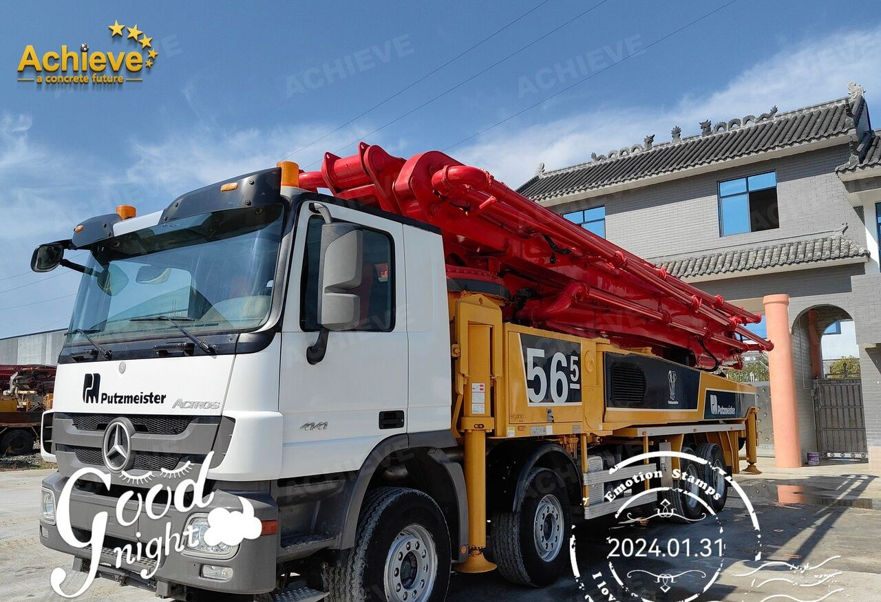 Mobil beton pompası Putzmeister Putzmeister  M56-4RZ Actros 4141Mercedes-Benz Concrete pump truck 【ACHIEVE】TOP CONDITION!!!: fotoğraf 13