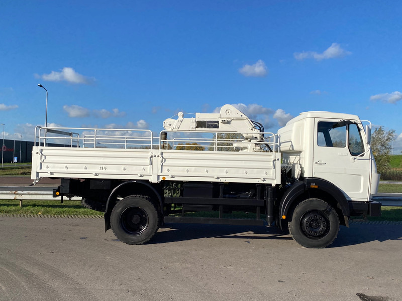 Kamyon, Vinçli kamyon MERCEDESBENZ 1017 4X4 ex  reconditioned white with crane: fotoğraf 8