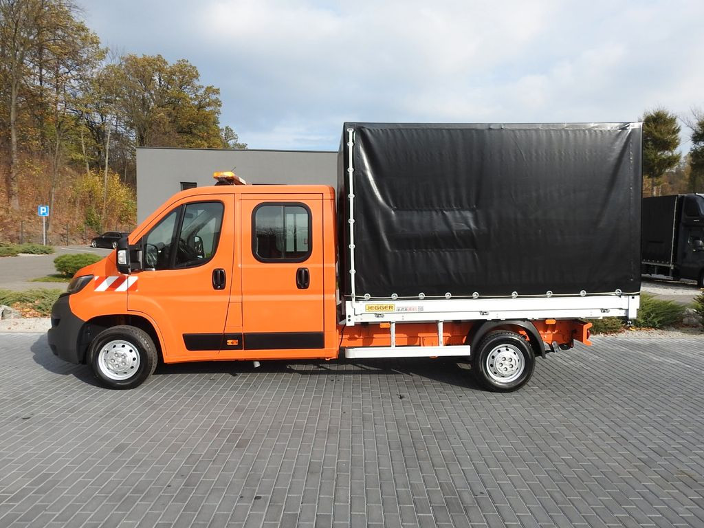 Tenteli kamyonet, Çift kabin kamyonet Peugeot BOXER PRITSCHE PLANE DOPPELKABINE DOKA 7 SITZE: fotoğraf 9