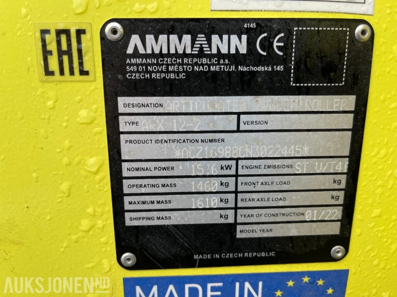 2022 AMMANN ARX 12-2, * 57,5 Timer * 12 mnd Produktgaranti finansal kiralama 2022 AMMANN ARX 12-2, * 57,5 Timer * 12 mnd Produktgaranti: fotoğraf 13