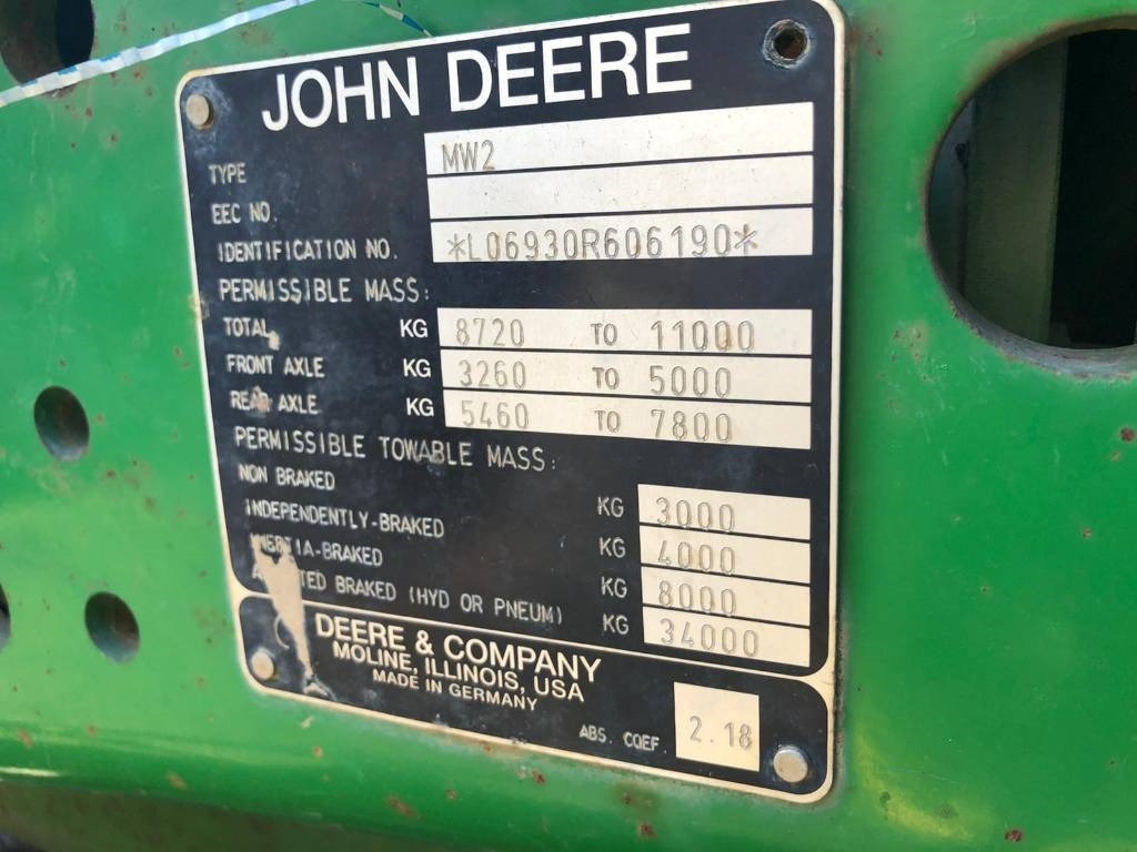 Traktör John Deere For Parts 6530: fotoğraf 6