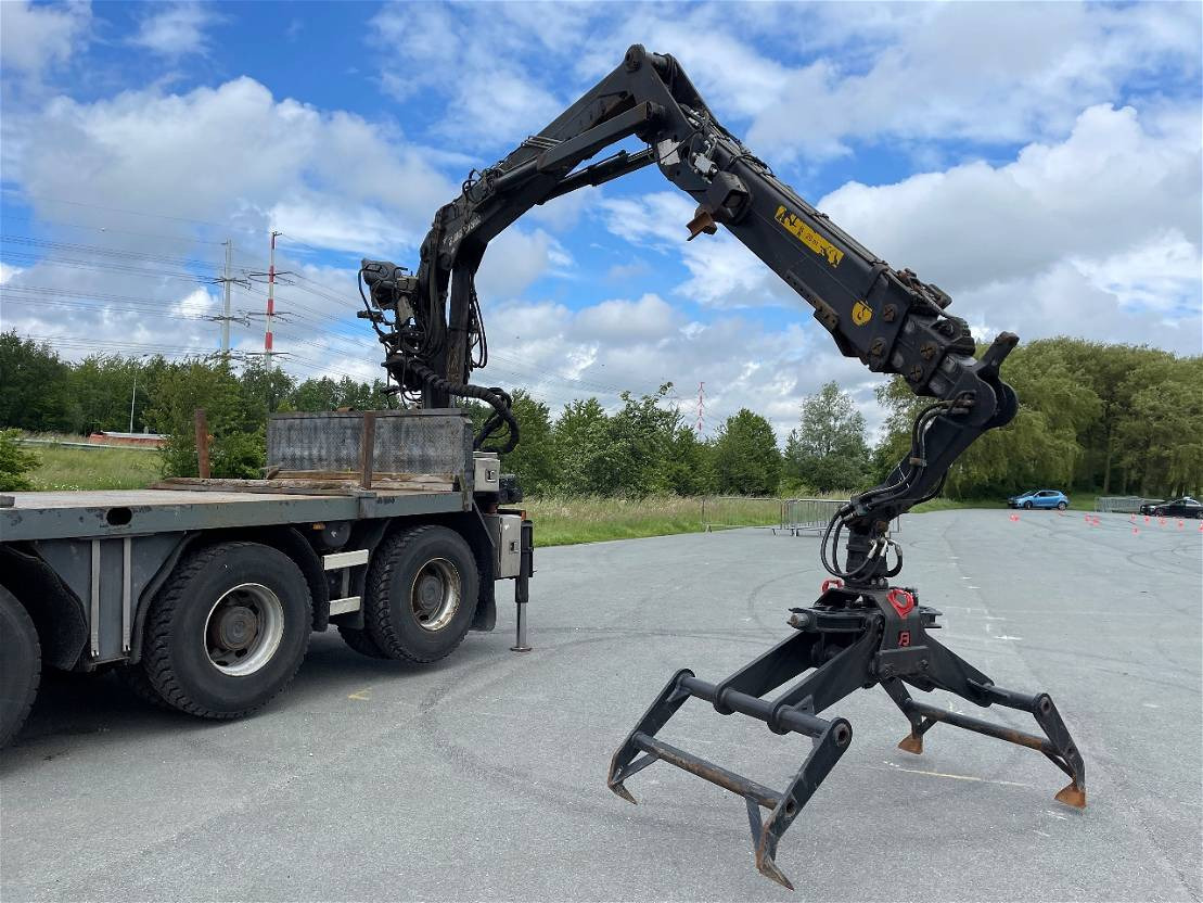 Sal/ Açık kasa kamyon Ginaf X 5250 TS Rijplatenwagen rijden vanaf de kraan rijplaten: fotoğraf 11