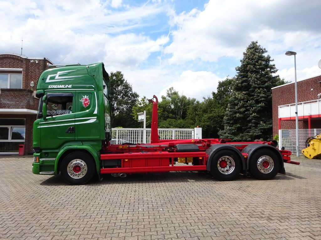 Kancalı yükleyici kamyon Scania R580 V8 MEILLER  Neu Zustand: fotoğraf 12