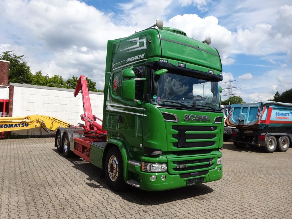 Kancalı yükleyici kamyon Scania R580 V8 MEILLER  Neu Zustand: fotoğraf 9