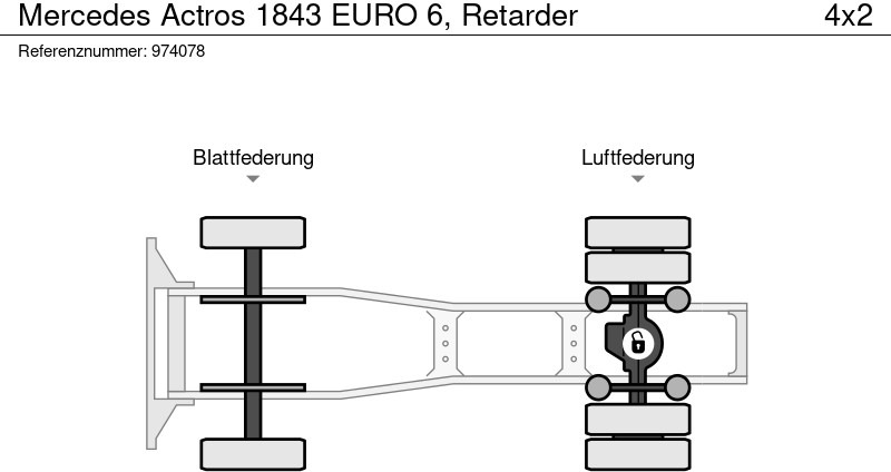 Çekici Mercedes-Benz Actros 1843 EURO 6, Retarder: fotoğraf 13