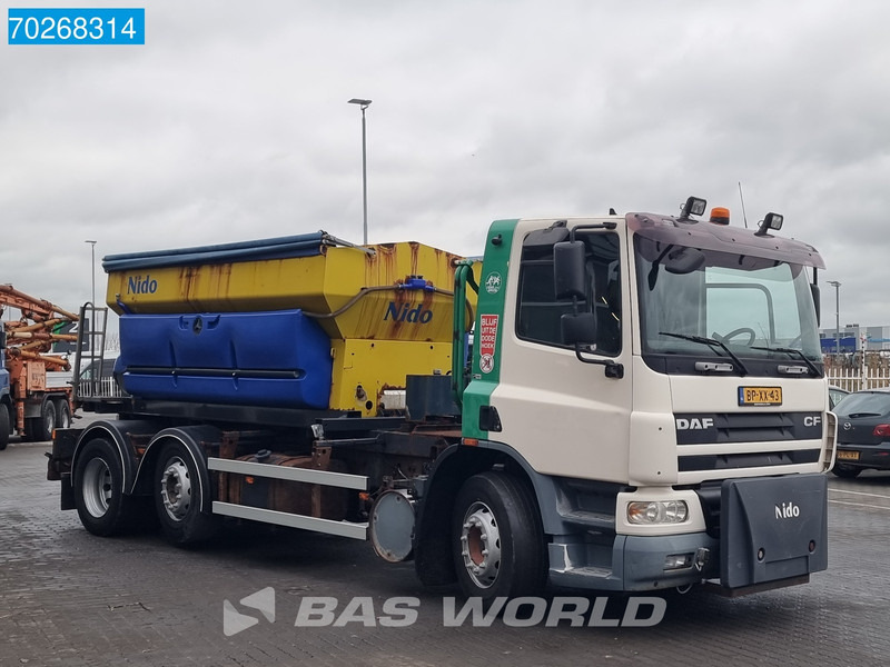 Sal/ Açık kasa kamyon DAF CF75.250 6X2 NL-Truck Nido sand-salt spreader Lift+Lenkachse Euro 3: fotoğraf 12