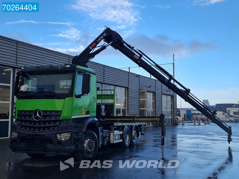 Sal/ Açık kasa kamyon, Vinçli kamyon Mercedes-Benz Arocs 2540 6X4 HAD Hydrodrive Hiab X-HIPRO 192 ES-4Lift-Steering: fotoğraf 12