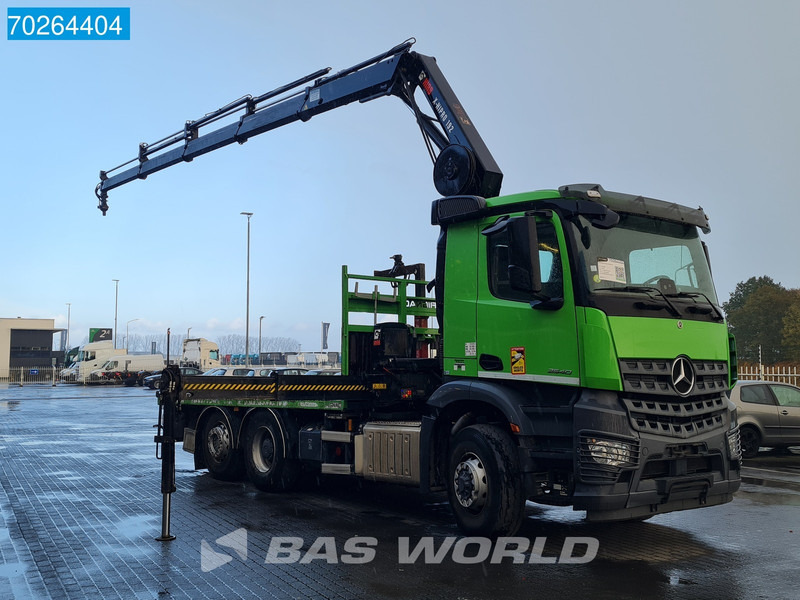 Sal/ Açık kasa kamyon, Vinçli kamyon Mercedes-Benz Arocs 2540 6X4 HAD Hydrodrive Hiab X-HIPRO 192 ES-4Lift-Steering: fotoğraf 11