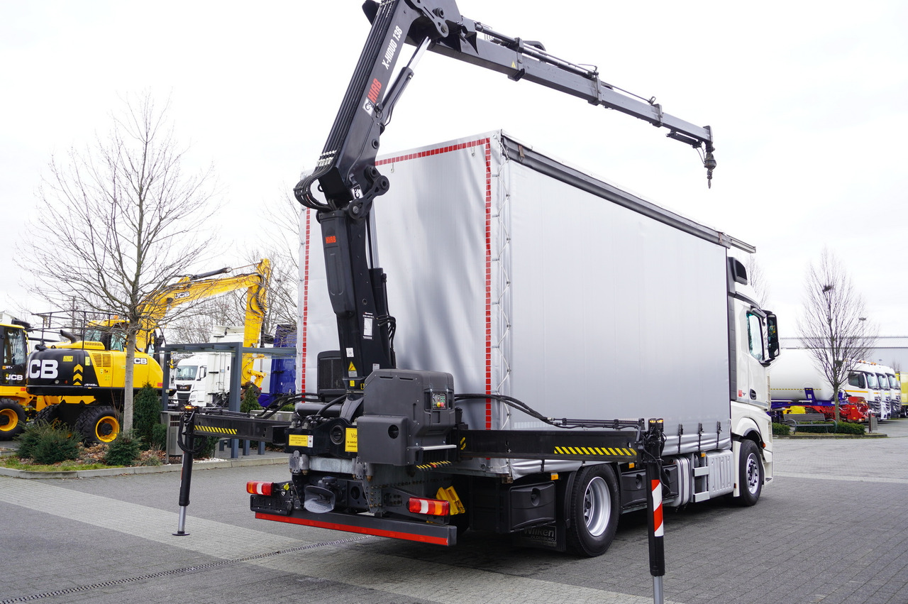 Vinçli kamyon MERCEDES-BENZ Actros 1845 Crane HIAB / Curtain / 2 pieces: fotoğraf 17