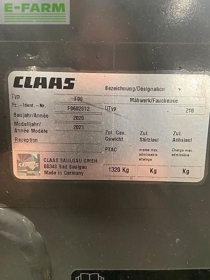 Çayır biçme makinesi CLAAS disco 9200c inkl. disco 3200fc: fotoğraf 11