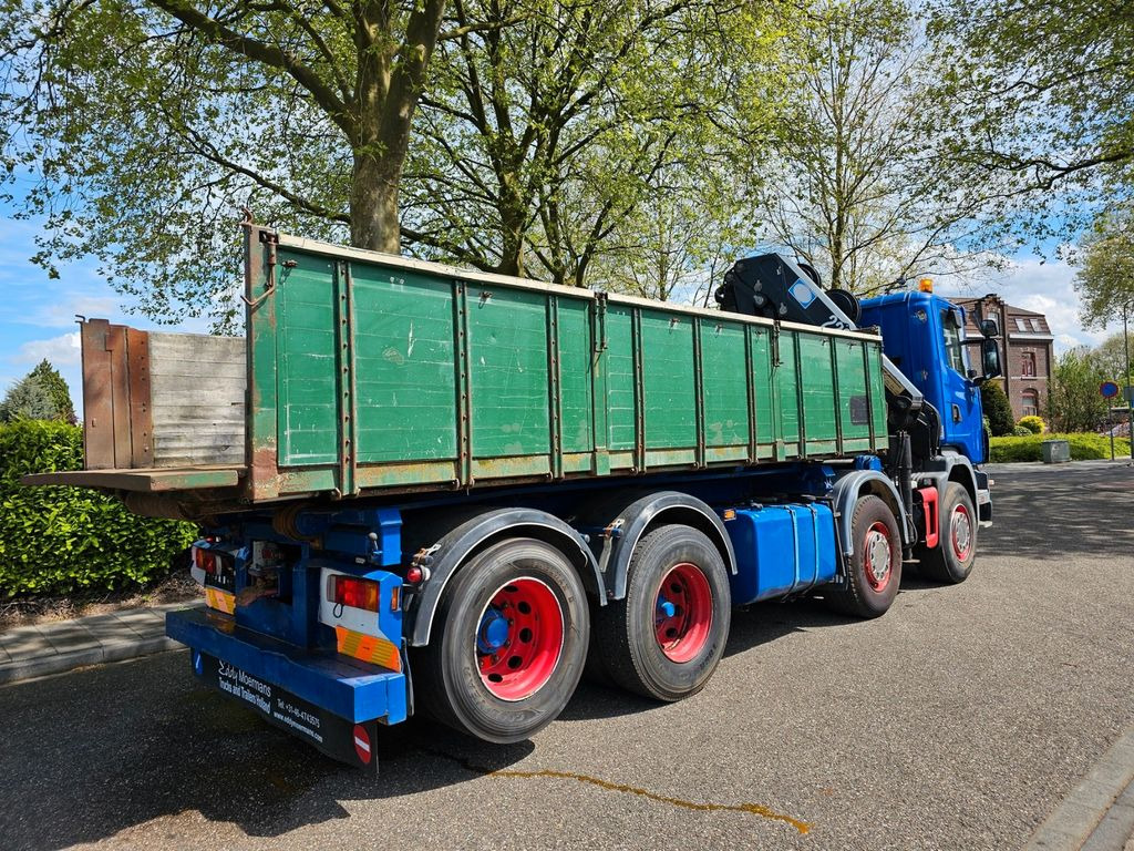 Vinçli kamyon, Damperli kamyon Scania R 124G 420 8x2 Kran (2006)-Container- Kipper: fotoğraf 8