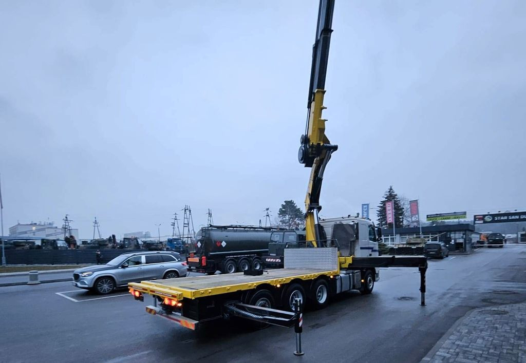 Vinçli kamyon, Sal/ Açık kasa kamyon Volvo FH 520 8x4 HMF ODIN K6 EURO 5 FLY JIB KRAN CRANE: fotoğraf 10