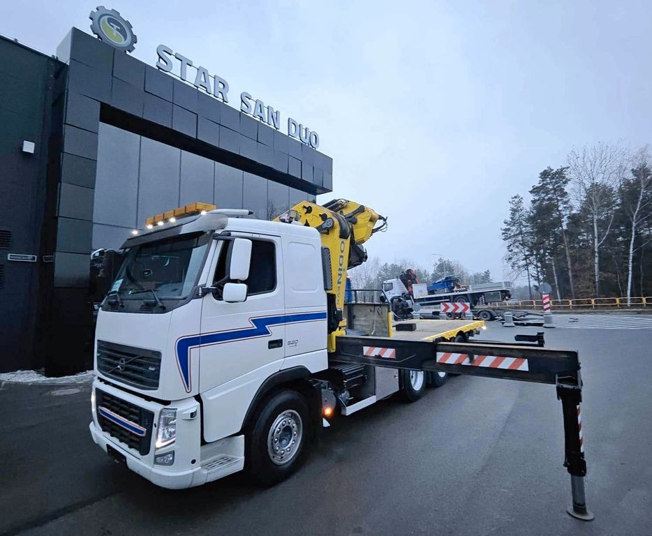 Vinçli kamyon, Sal/ Açık kasa kamyon Volvo FH 520 8x4 HMF ODIN K6 EURO 5 FLY JIB KRAN CRANE: fotoğraf 14