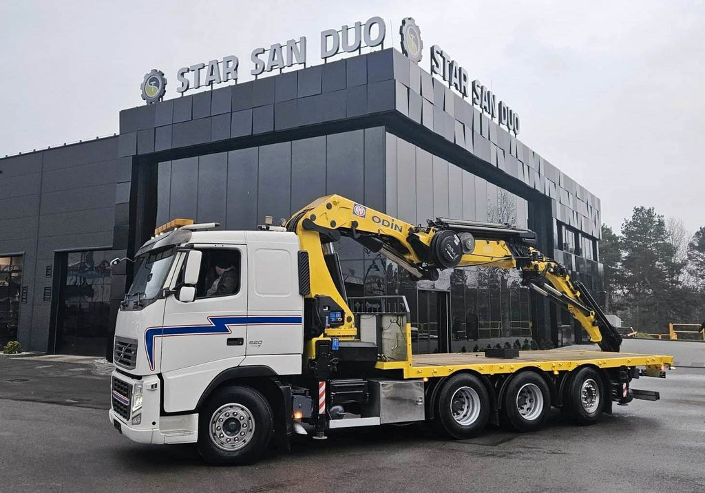 Vinçli kamyon, Sal/ Açık kasa kamyon Volvo FH 520 8x4 HMF ODIN K6 EURO 5 FLY JIB KRAN CRANE: fotoğraf 16