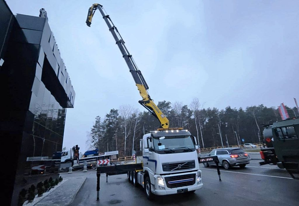 Vinçli kamyon, Sal/ Açık kasa kamyon Volvo FH 520 8x4 HMF ODIN K6 EURO 5 FLY JIB KRAN CRANE: fotoğraf 9