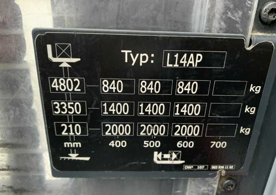 Istif makinası Linde L14AP: fotoğraf 6